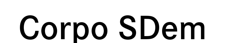 Corpo SDem Font Download Free