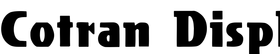 Cotran Display SSi Font Download Free