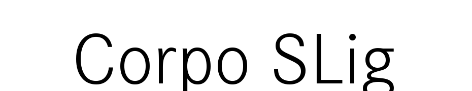 Corpo SLig Font Download Free