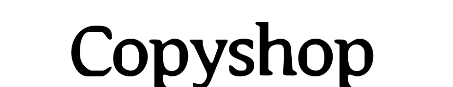Copyshop Font Download Free