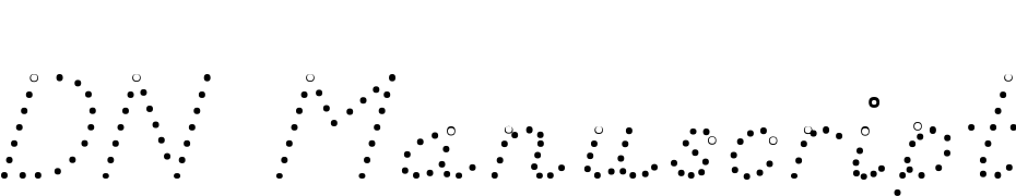 DN Manuscript Dots Font Download Free