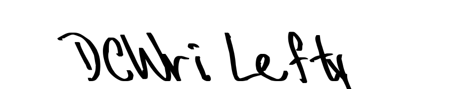 DCWri Lefty Font Download Free