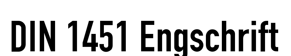 DIN 1451 Engschrift Font Download Free