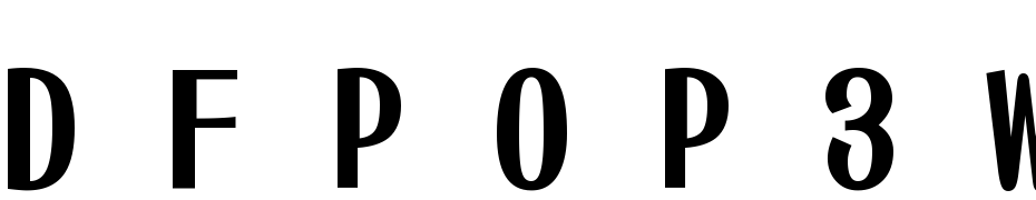 DFPOP3W12U B5 Font Download Free