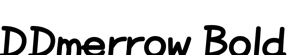 DDmerrow Bold Font Download Free
