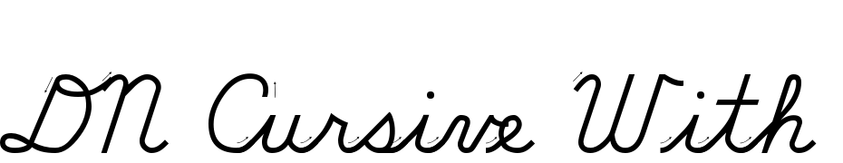 DN Cursive With Arrows Font Download Free