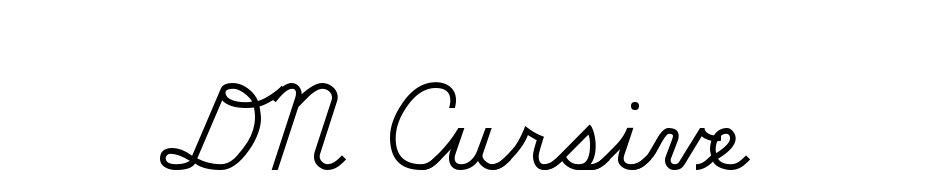 DN Cursive cкачати шрифт безкоштовно