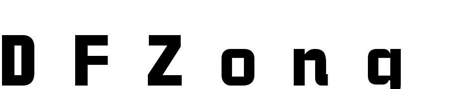 DFZong Yi Bold U B5 Font Download Free