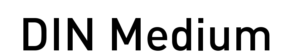 DIN Medium Font Download Free