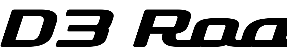 D3 Roadsterism Wide Italic Font Download Free