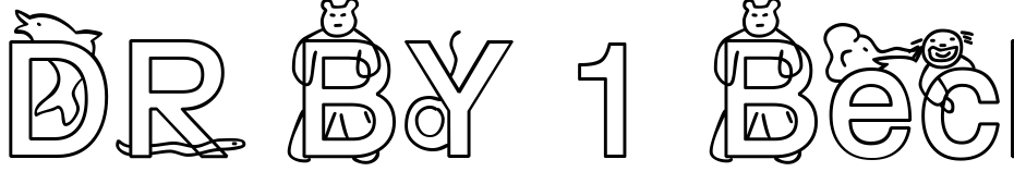 DR BY 1 Becker Font Download Free
