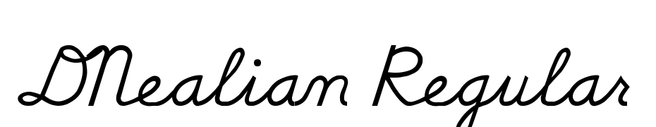 DNealian Regular Font Download Free