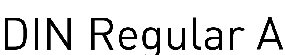 DIN Regular Alternate Schrift Herunterladen Kostenlos