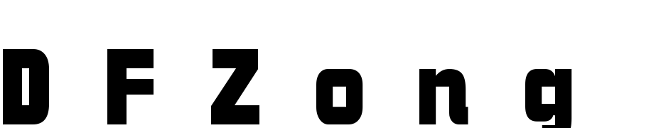 DFZong Yi W9U B5 Font Download Free