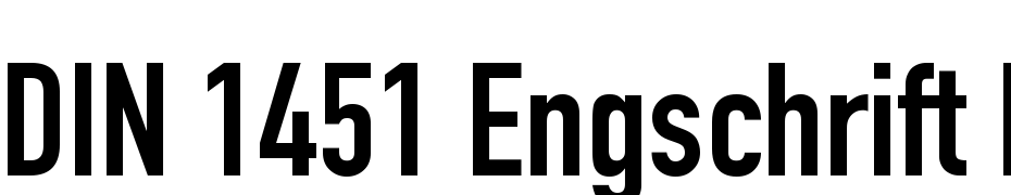 DIN 1451 Engschrift LT Alternate Font Download Free