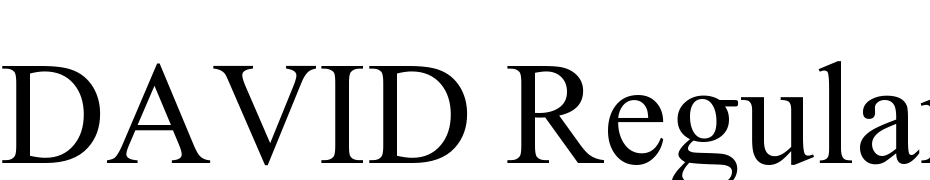 David Regular Font Download Free