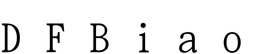 DFBiao Kai W5_Zhu In H Font Download Free