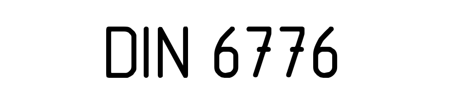 DIN 6776 Font Download Free