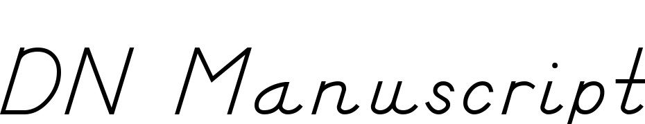 DN Manuscript Font Download Free