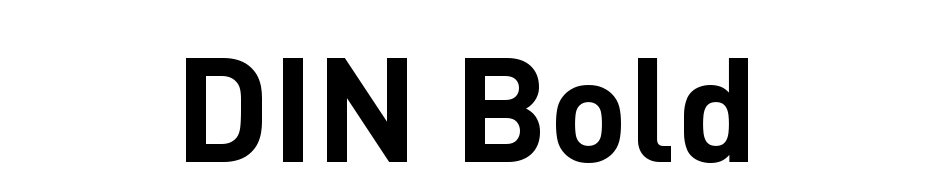 DIN Bold Font Download Free