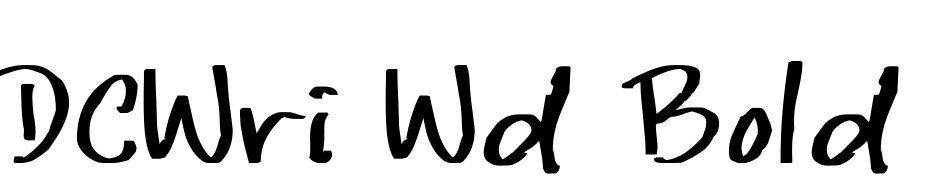 DCWri Wd Bold Font Download Free