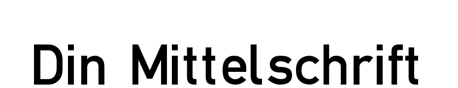 DIN Mittelschrift Font Download Free