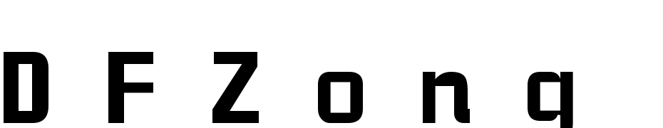 DFZong Yi W5U B5 Font Download Free