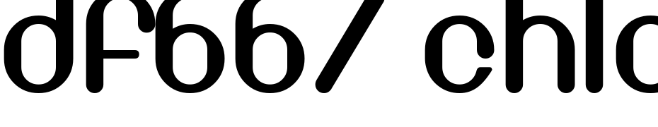 DF667 Chlorine Font Download Free