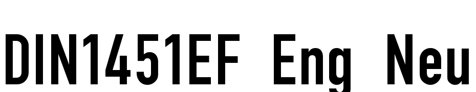 DIN1451EF Eng Neu Font Download Free