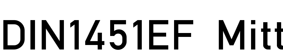DIN1451EF Mittel Alt Font Download Free