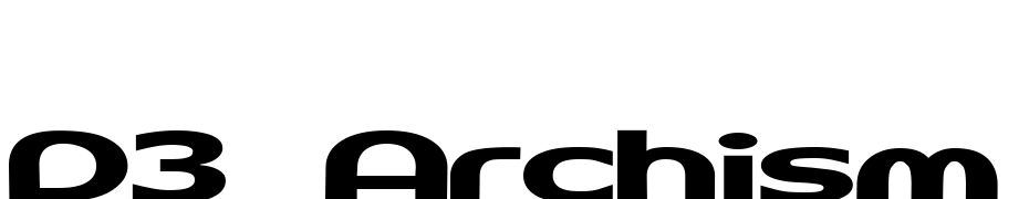 D3 Archism Font Download Free