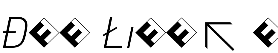 DIN Light Italic Exp Font Download Free
