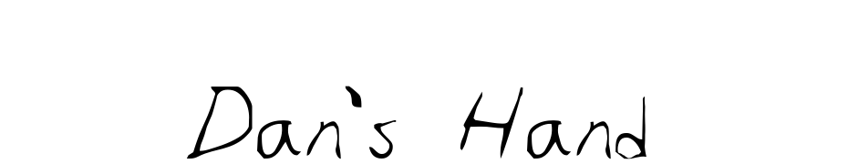 Dan's Hand Font Download Free