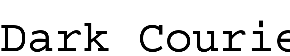 Dark Courier Font Download Free