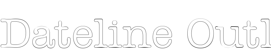 Dateline Outline Font Download Free