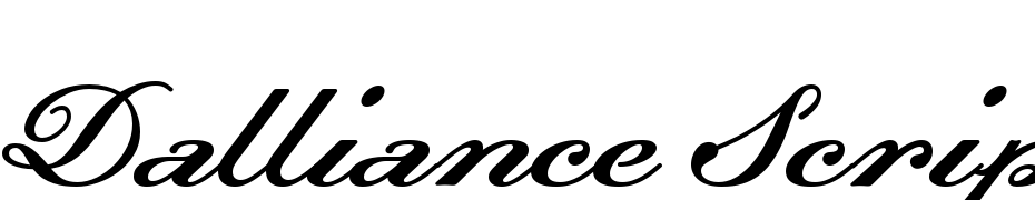 Dalliance Script Display Font Download Free