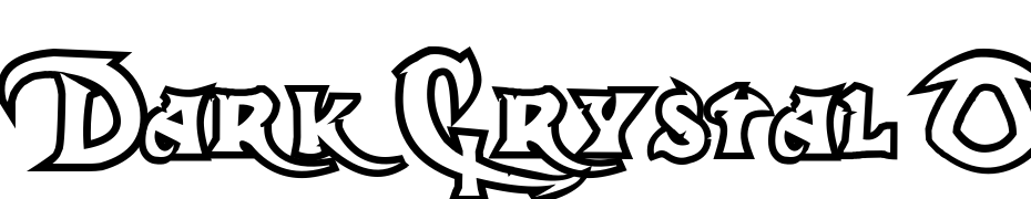 Dark Crystal Outline Font Download Free
