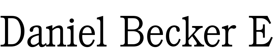 Daniel Becker Extra Light Font Download Free