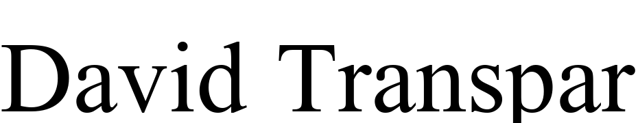 David Transparent Font Download Free