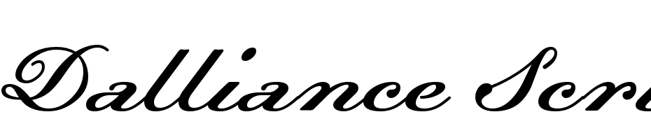 Dalliance Script Display Italic Scarica Caratteri Gratis