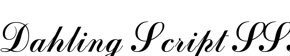 Dahling Script SSK Regular Font Download Free