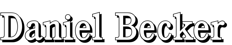 Daniel Becker Shadow Regular Font Download Free
