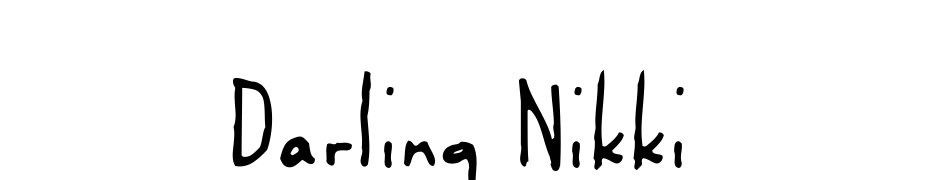 Darling Nikki Yazı tipi ücretsiz indir