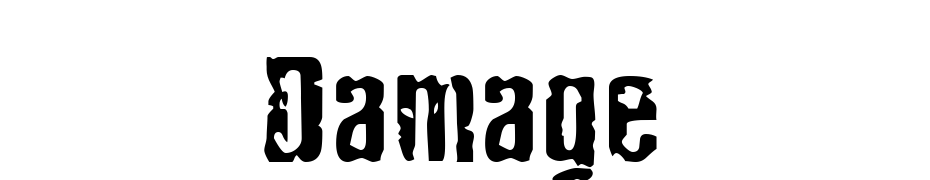 Damage Font Download Free