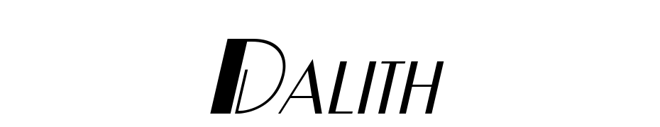 Dalith Oblique Scarica Caratteri Gratis