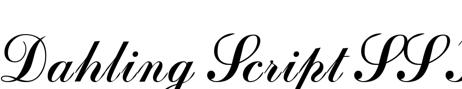 Dahling Script SSK Font Download Free