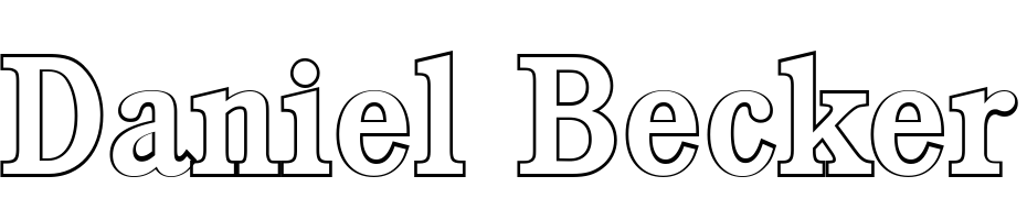 Daniel Becker Outline Medium Font Download Free