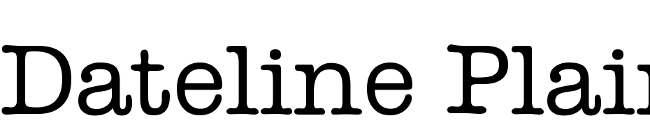 Dateline Plain Font Download Free