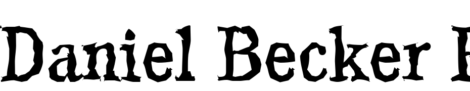 Daniel Becker Random Regular Font Download Free