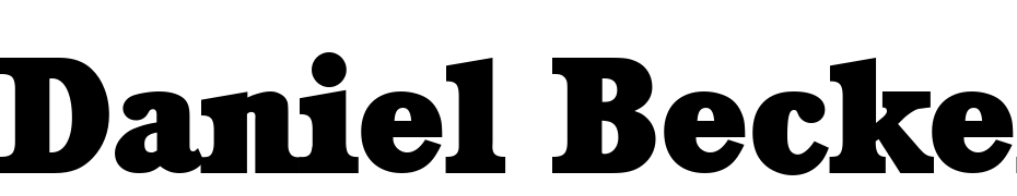 Daniel Becker Heavy Schrift Herunterladen Kostenlos